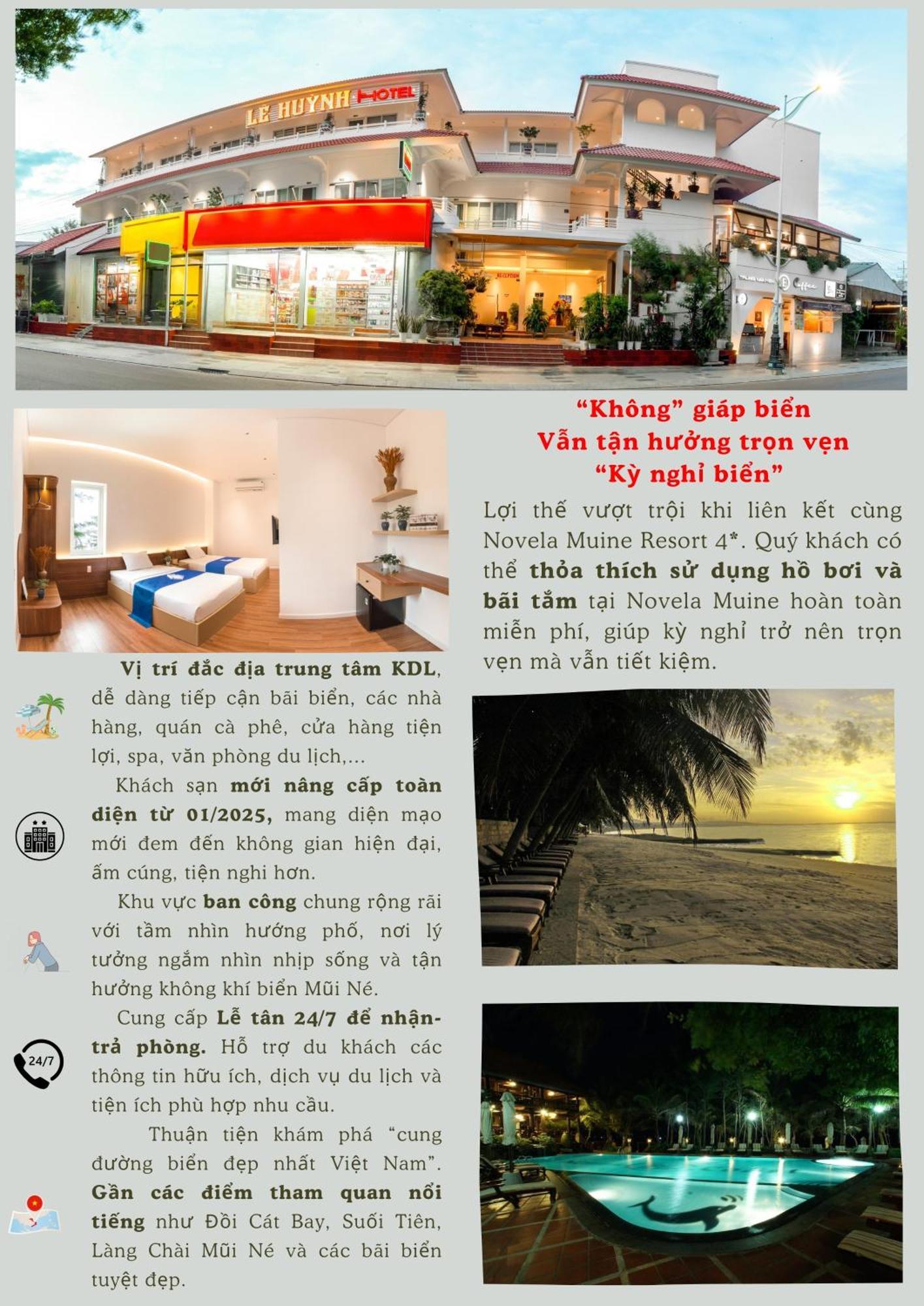 Le Huynh Mui Ne Hotel Exterior foto